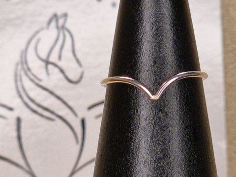 Bague chevron en gold filled